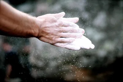 Chalk on Dry Hands